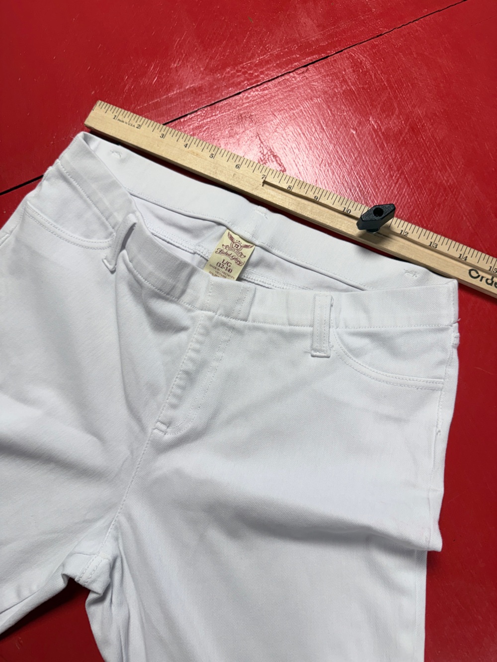 FADED GLORY WHITE PULL ON STRETCHY JEGGINGS - Picture 5 of 5